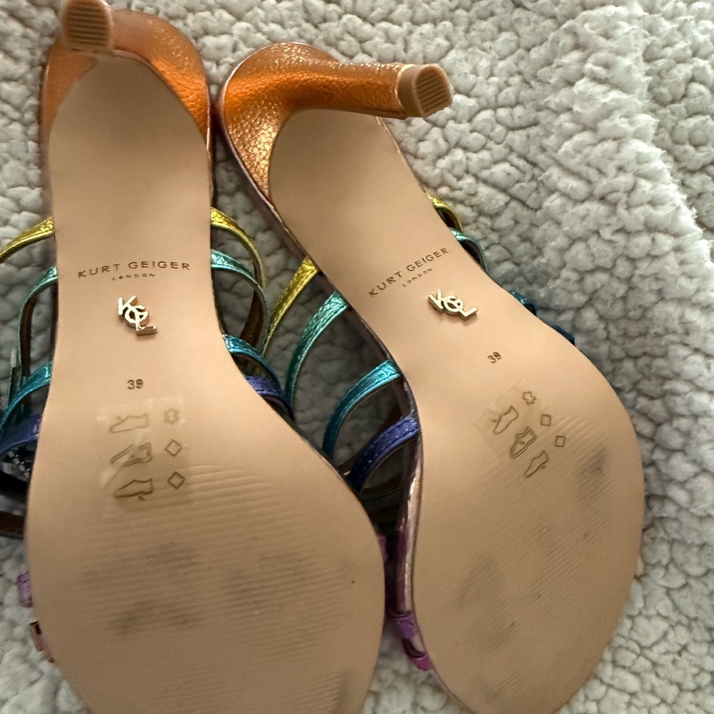Kurt Geiger Women's Multicolor Strappy Heels - Picture 4 of 7